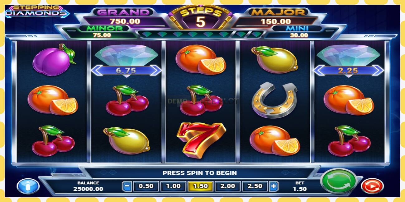 Demo slot Stepping Diamonds free and without registration, picture - 1