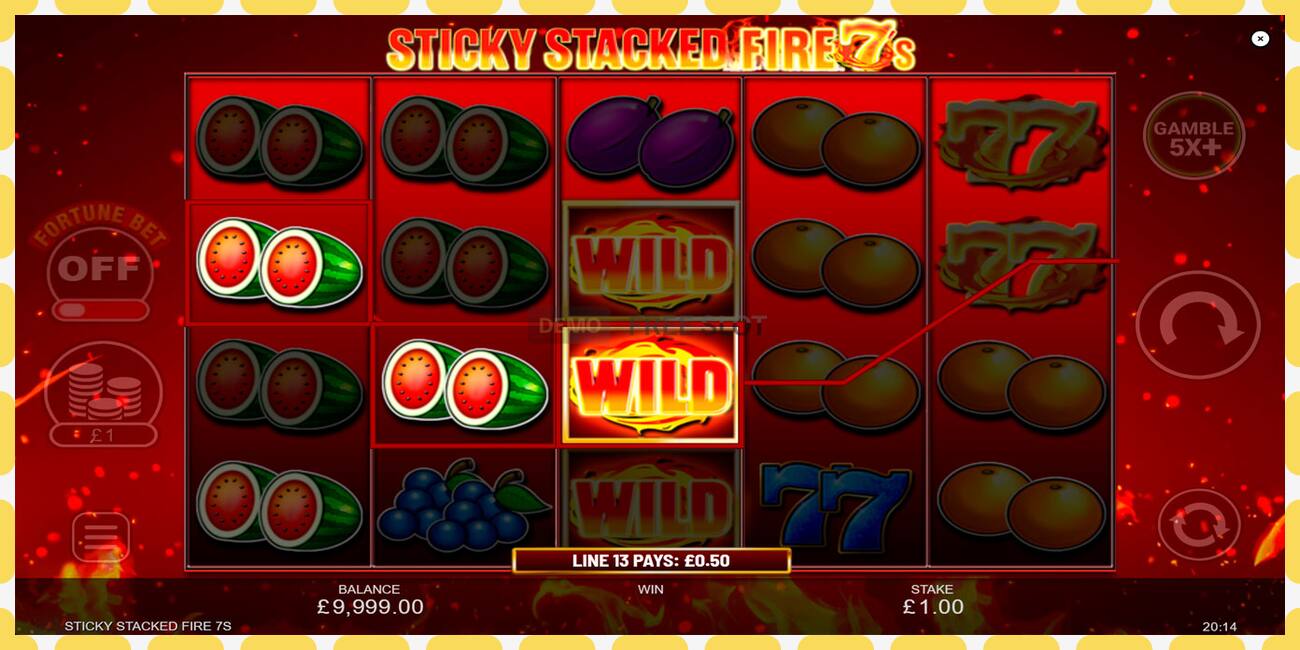 Demo slot Sticky Stacked Fire 7s free and without registration, picture - 1