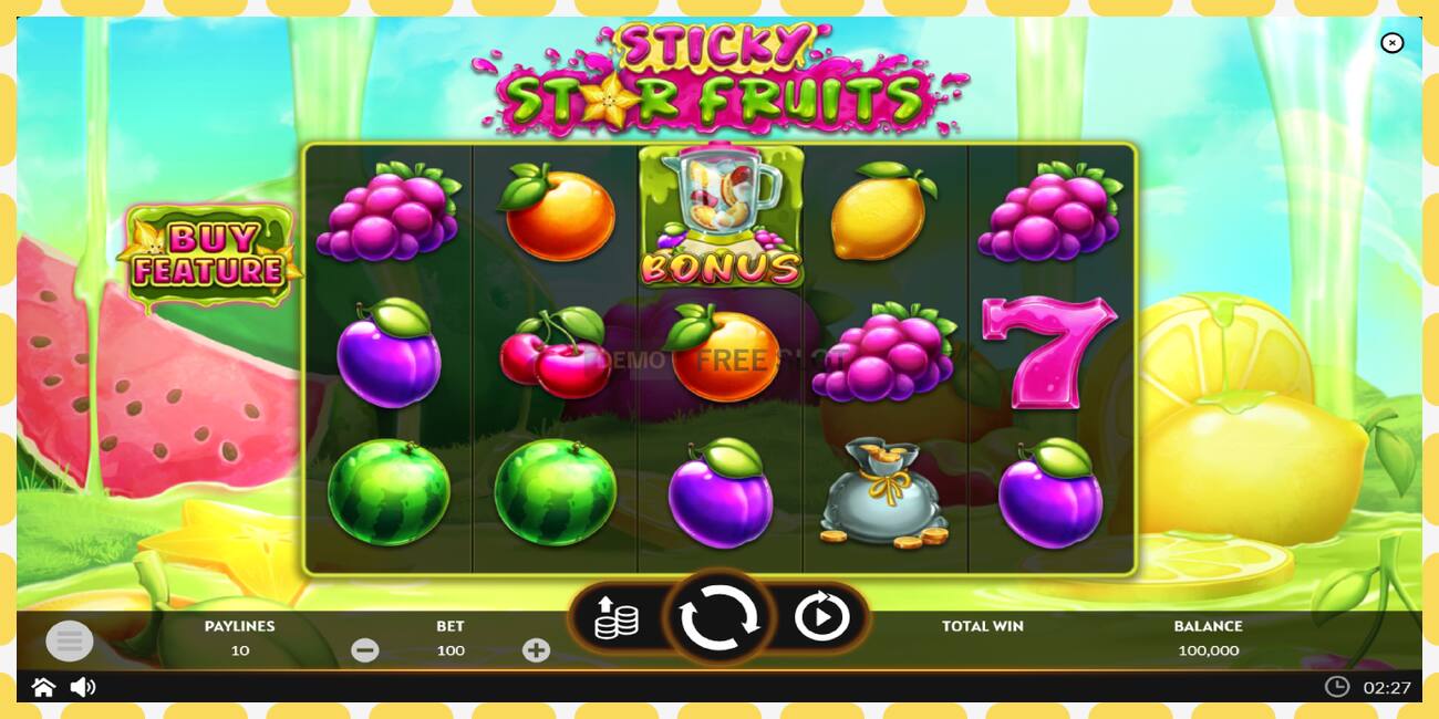 Demo slot Sticky Star Fruits free and without registration, picture - 1