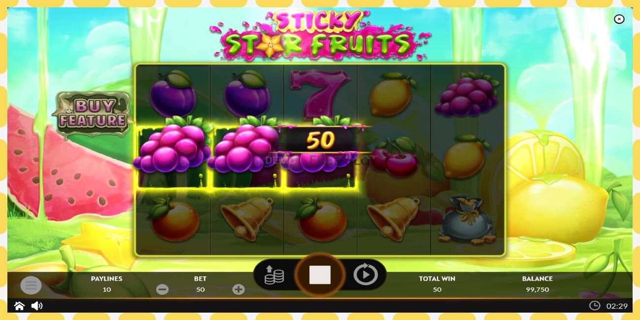 Demo slot Sticky Star Fruits free and without registration, picture - 1