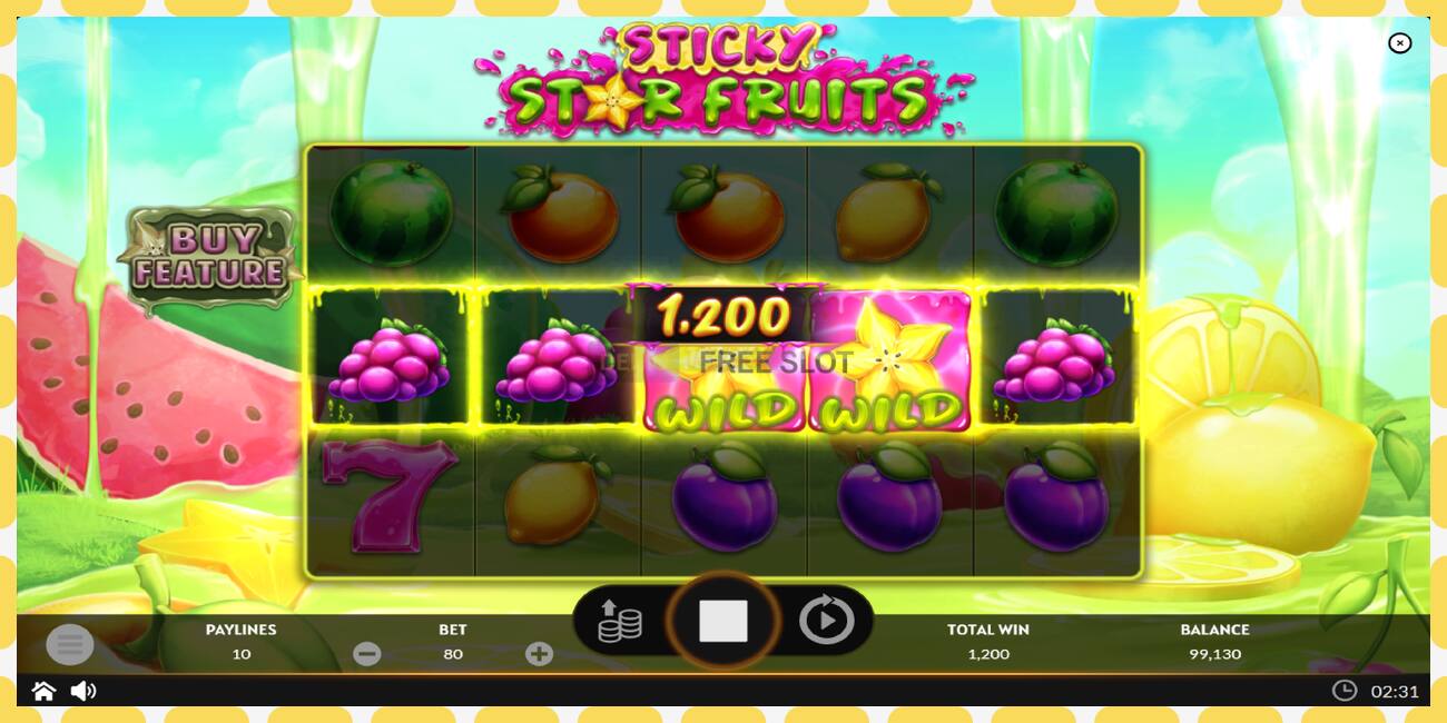 Demo slot Sticky Star Fruits free and without registration, picture - 1