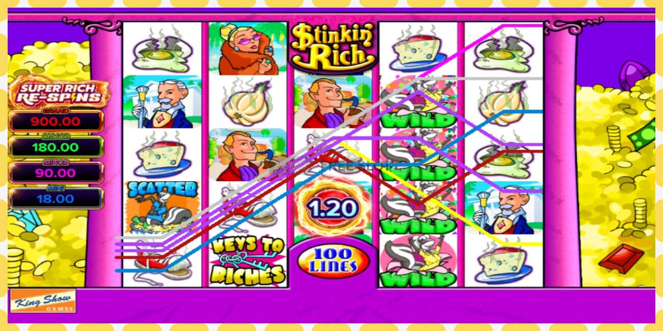 Demo-spor Stinkin Rich Super Rich Re-Spins gratis og uten registrering, bilde - 1