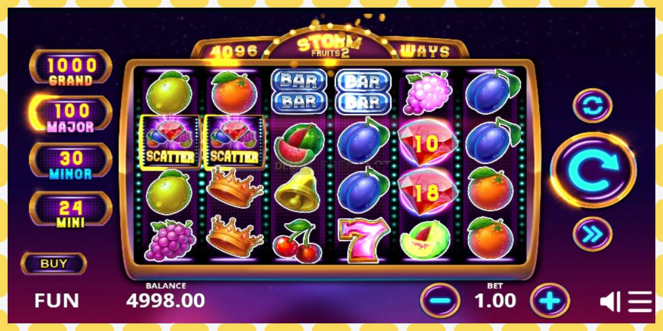 Demo slot Storm Fruits 2 free and without registration, picture - 1