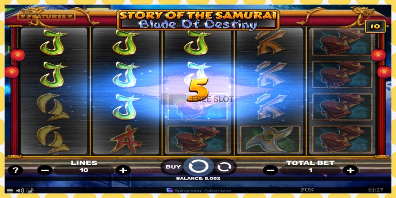 Yanayopangwa demo Story of the Samuari: Blade of Destiny bure na bila usajili, picha - 1