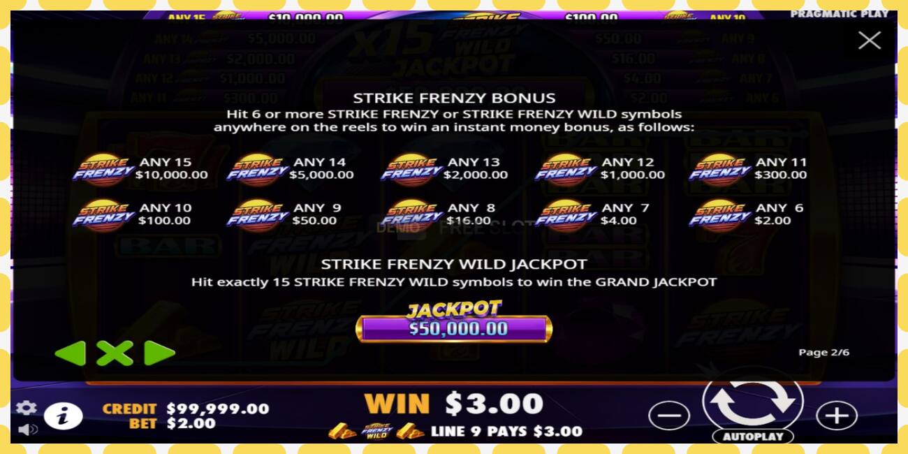 Demo slot Strike Frenzy free and without registration, picture - 1