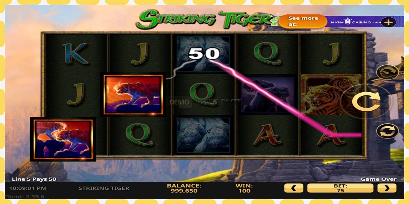 Demo slot Striking Tiger free and without registration, picture - 1