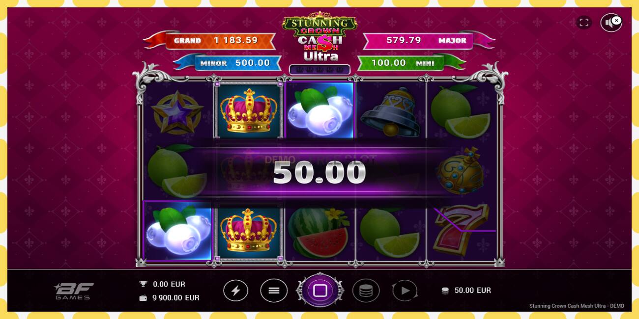 Demo slot Stunning Crown Cash Mesh Ultra free and without registration, picture - 1