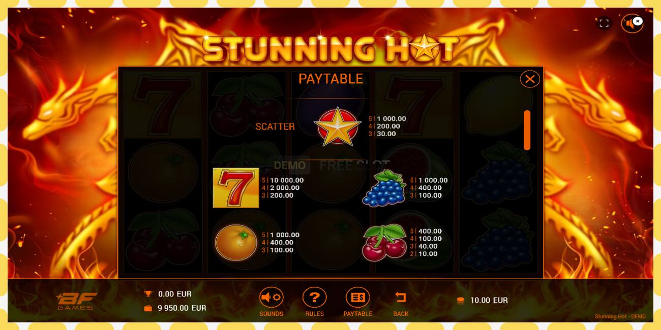 Demo slot Stunning Hot free and without registration, picture - 1