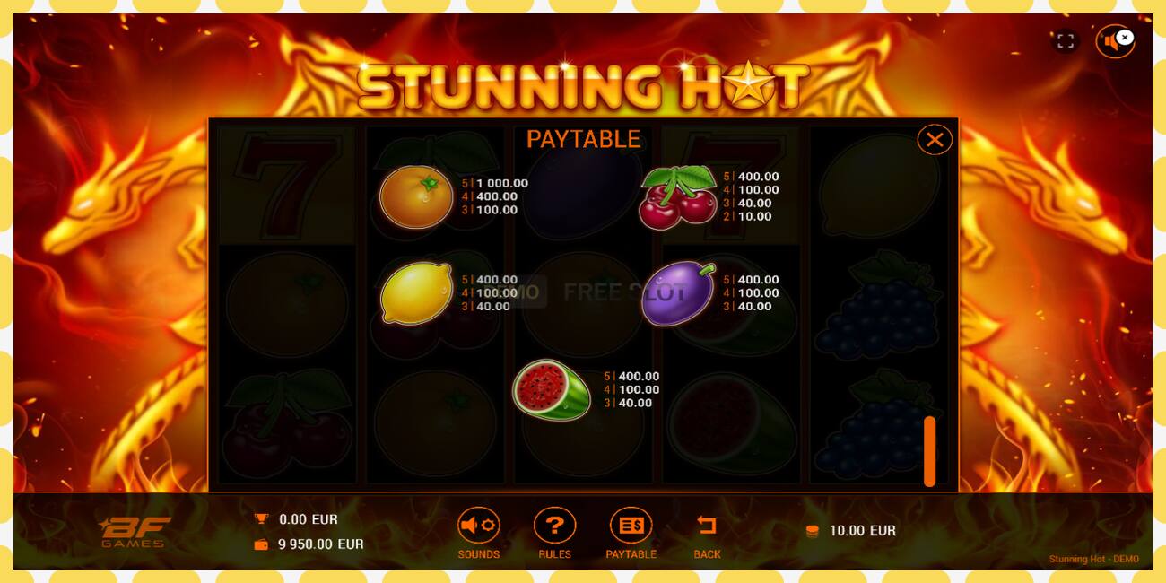 Demo slot Stunning Hot free and without registration, picture - 1