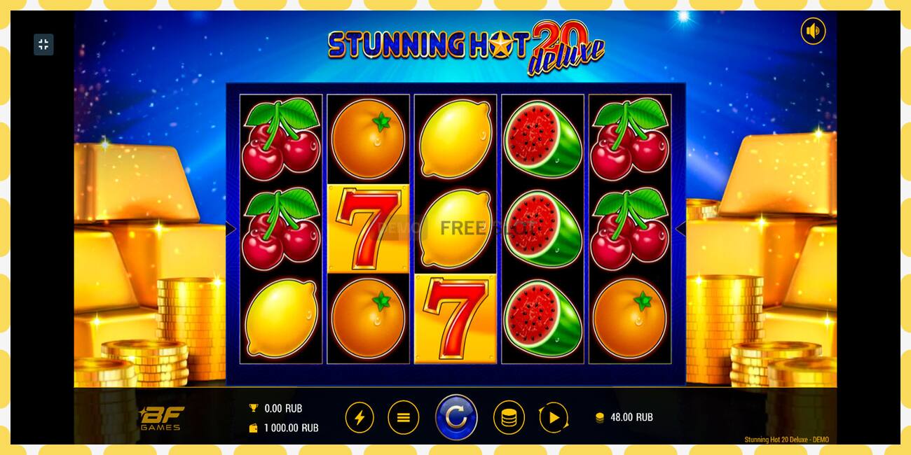 Demo slot Stunning Hot 20 Deluxe free and without registration, picture - 1