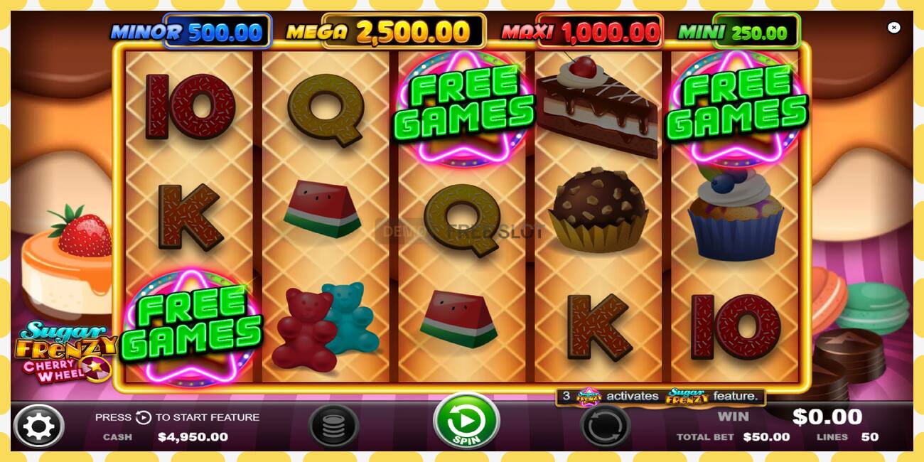 Demo slot Sugar Frenzy Cherry Wheel free and without registration, picture - 1