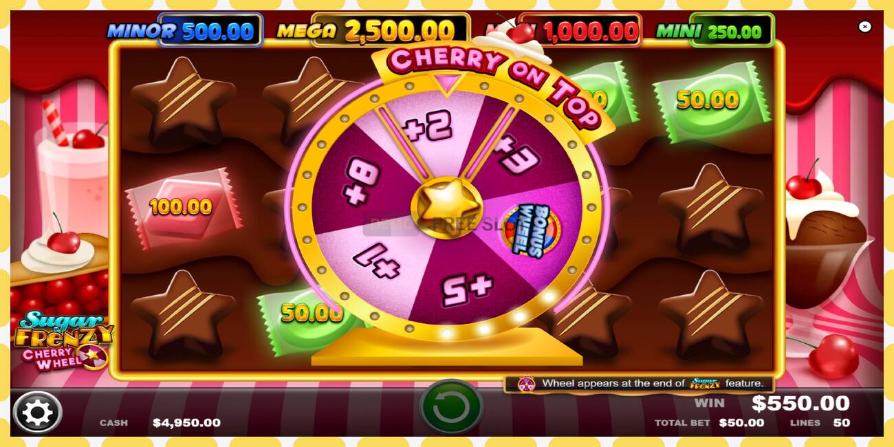 Demo slot Sugar Frenzy Cherry Wheel free and without registration, picture - 1