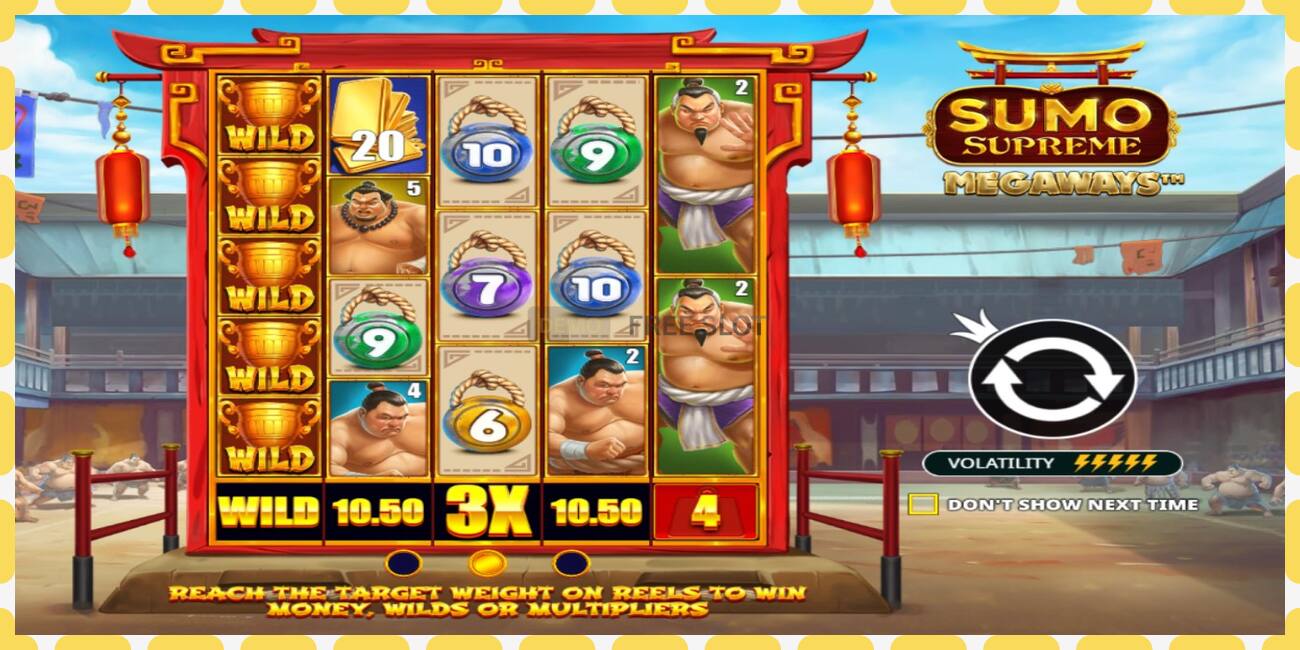 Demo slot Sumo Supreme Megaways free and without registration, picture - 1