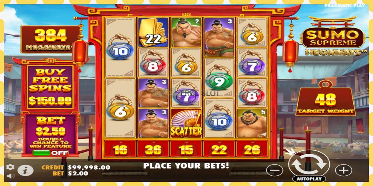 Demo slot Sumo Supreme Megaways free and without registration, picture - 1