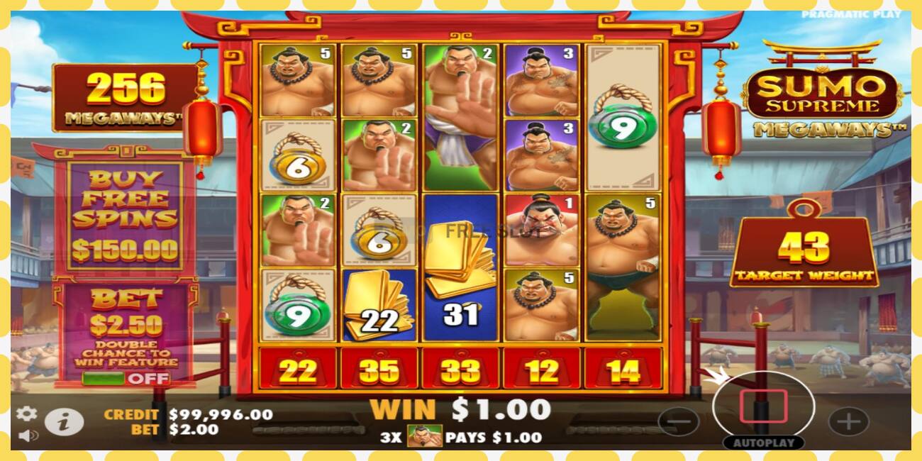 Demo slot Sumo Supreme Megaways free and without registration, picture - 1