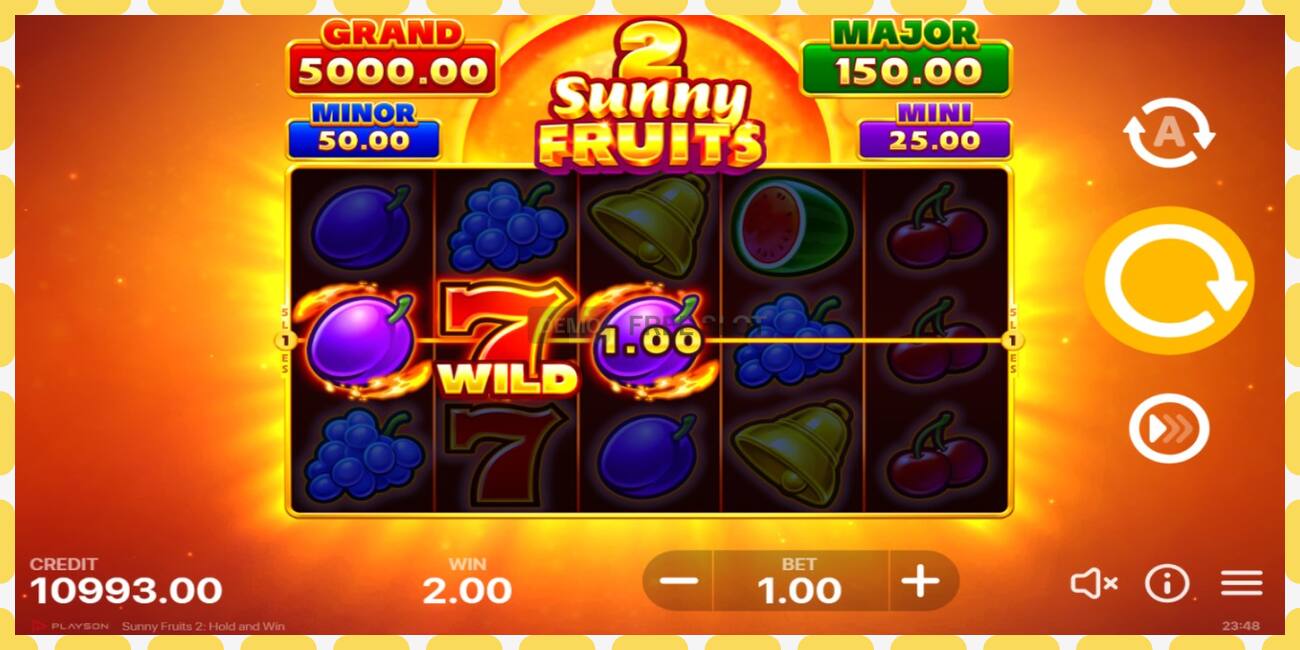 Demo-spor Sunny Fruits 2: Hold and Win gratis og uten registrering, bilde - 1