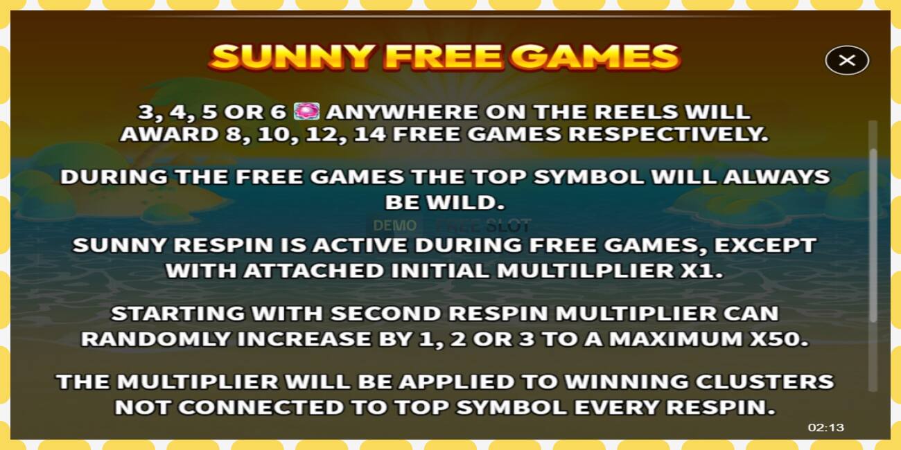 Demo slot Sunny Stacks free and without registration, picture - 1