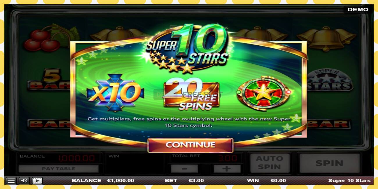 Demo slot Super 10 Stars free and without registration, picture - 1