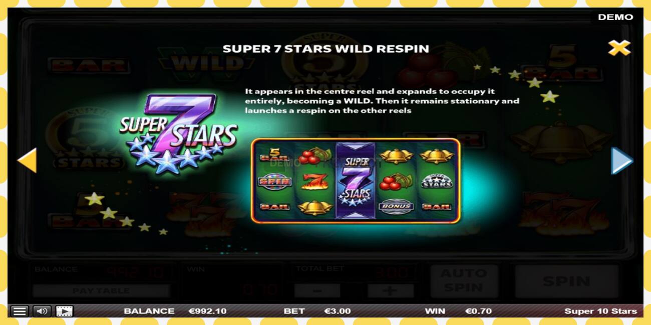 Demo slot Super 10 Stars free and without registration, picture - 1