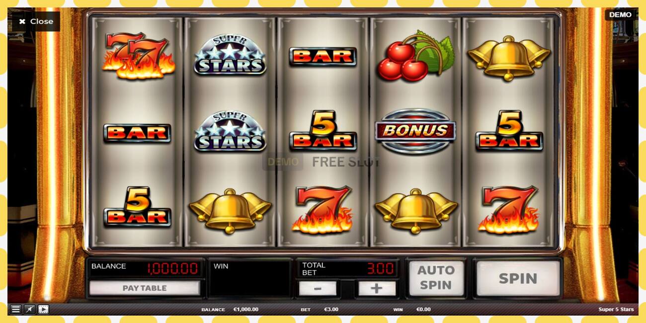 Demo slot Super 5 Stars free and without registration, picture - 1