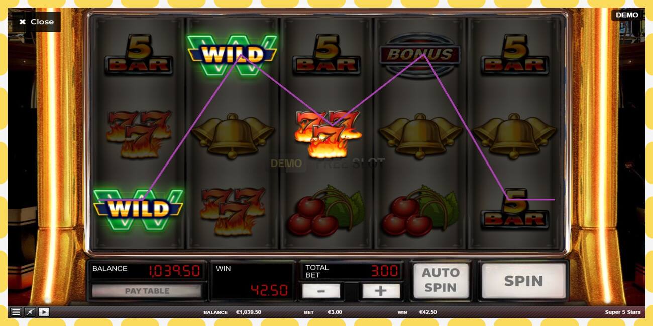 Demo slot Super 5 Stars free and without registration, picture - 1