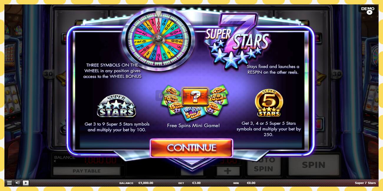 Demo slot Super 7 Stars free and without registration, picture - 1