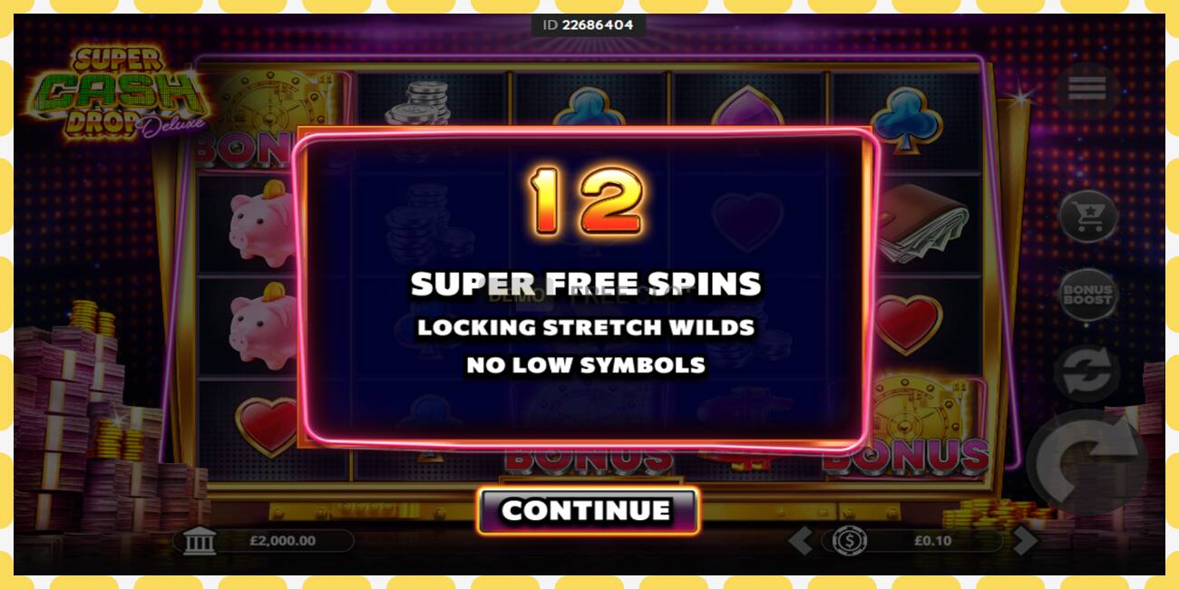 Slot de demostración Super Cash Drop Deluxe gratuíto e sen rexistro, imaxe - 1