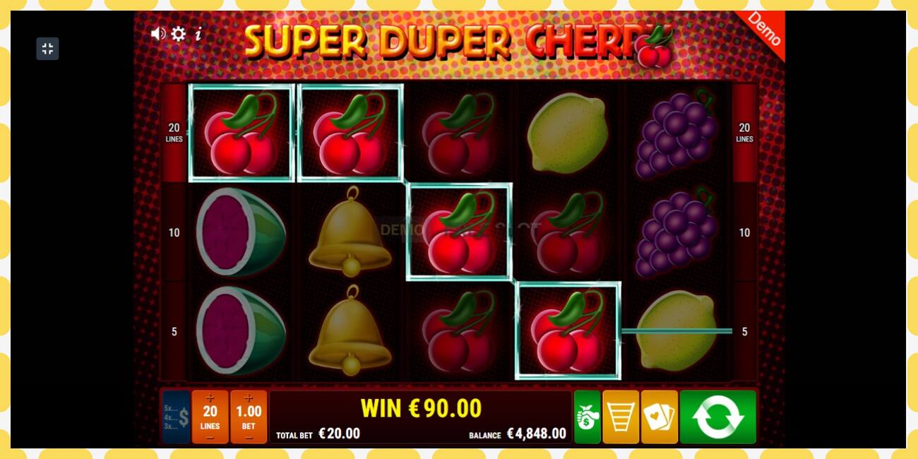 Demo slot Super Duper Cherry gratis og uden registrering, billede - 1