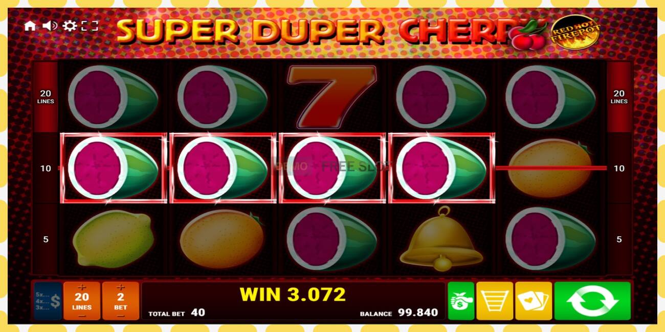 Demo slot Super Duper Cherry Red Hot Firepot free and without registration, picture - 1