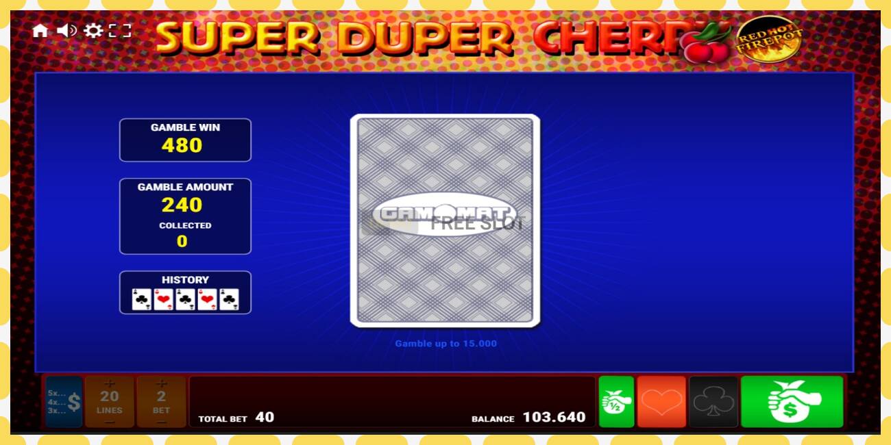 Demo slot Super Duper Cherry Red Hot Firepot free and without registration, picture - 1