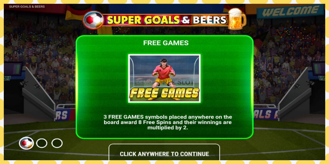 Demo slot Super Goals & Beers free and without registration, picture - 1