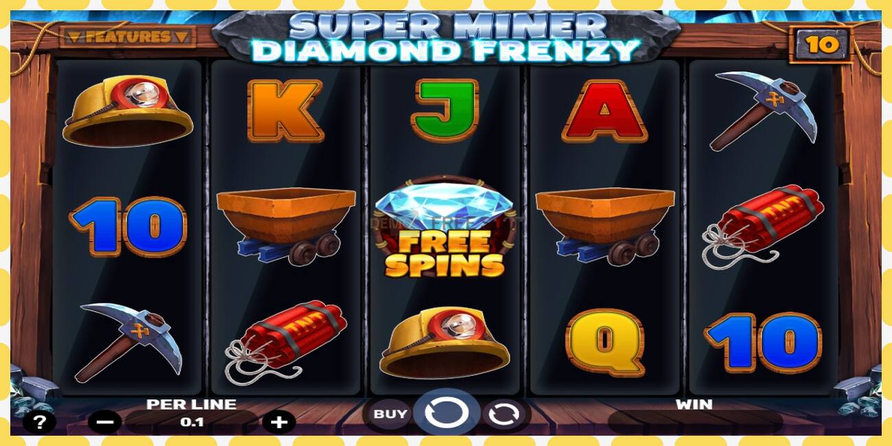 Demo slot Super Miner - Diamond Frenzy free and without registration, picture - 1