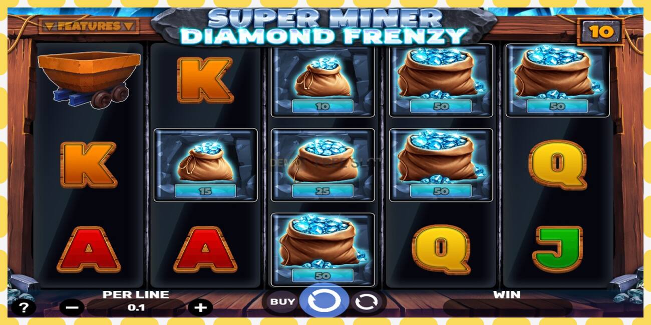 Demo slot Super Miner - Diamond Frenzy free and without registration, picture - 1