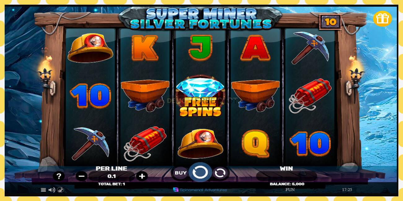 Demo slot Super Miner Silver Fortunes free and without registration, picture - 1