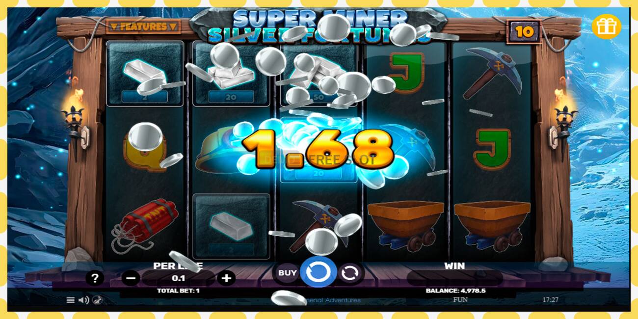 Demo slot Super Miner Silver Fortunes free and without registration, picture - 1