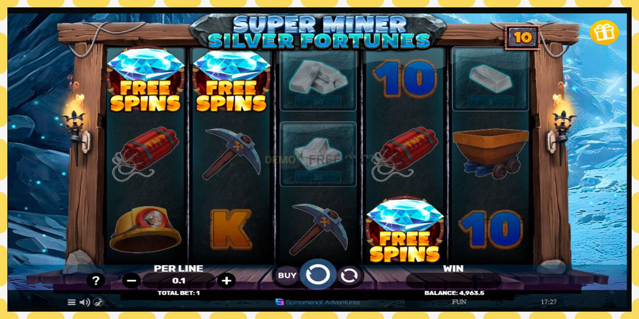 Demo slot Super Miner Silver Fortunes free and without registration, picture - 1