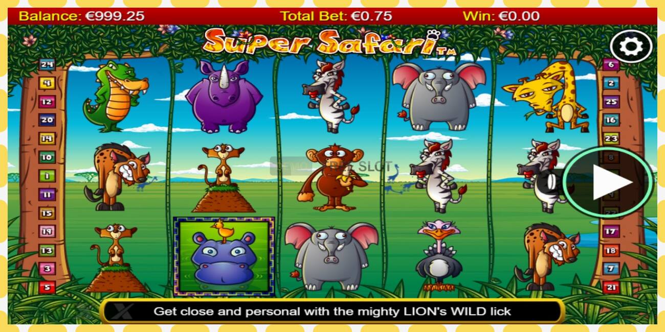 Demo slot Super Safari නොමිලේ සහ ලියාපදිංචියකින් තොරව, පින්තූරය - 1