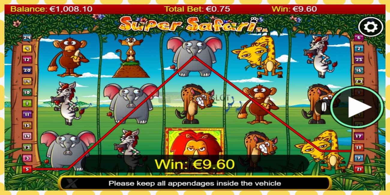 Demo slot Super Safari නොමිලේ සහ ලියාපදිංචියකින් තොරව, පින්තූරය - 1