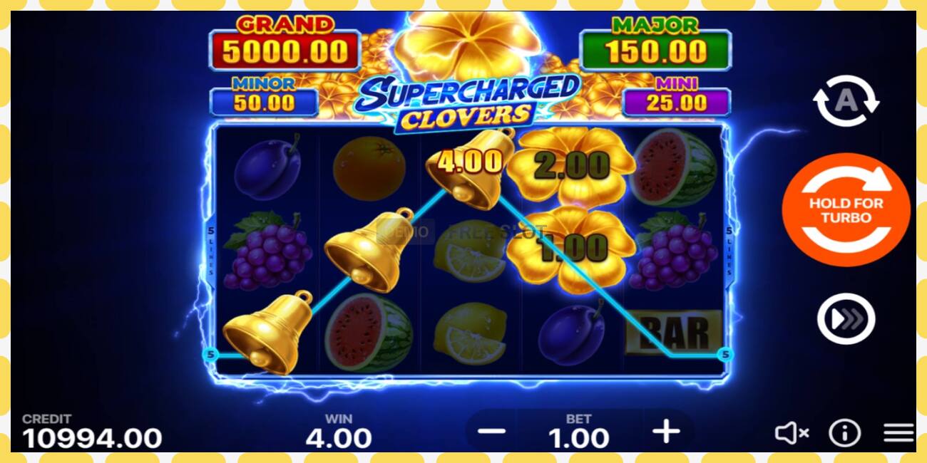 Slot demo Supercharged Clovers: Hold and Win gratis dan tanpa registrasi, gambar - 1