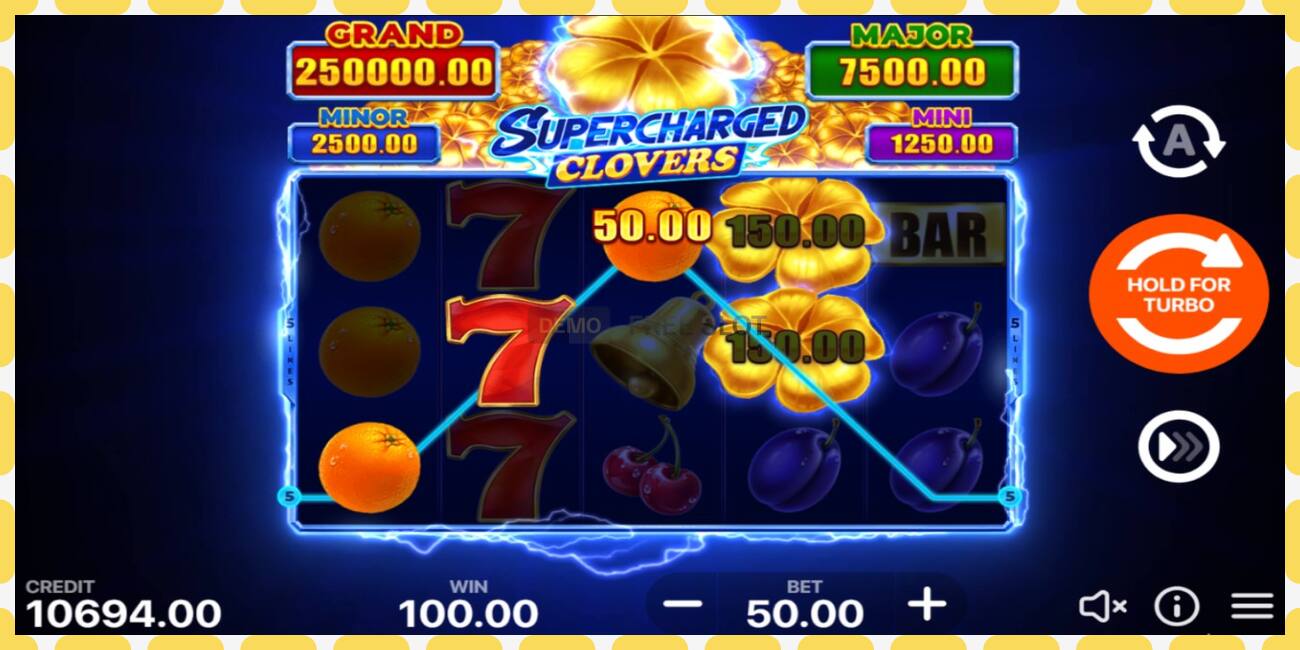 Slot demo Supercharged Clovers: Hold and Win gratis dan tanpa registrasi, gambar - 1