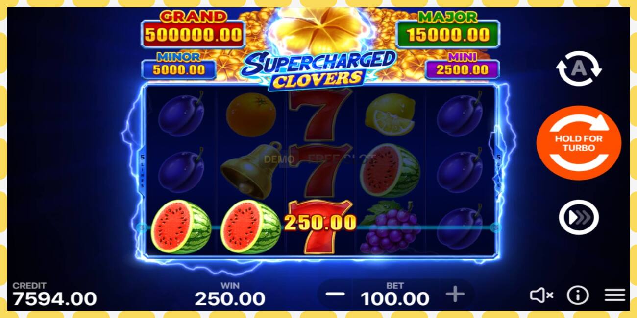 Slot demo Supercharged Clovers: Hold and Win gratis dan tanpa registrasi, gambar - 1