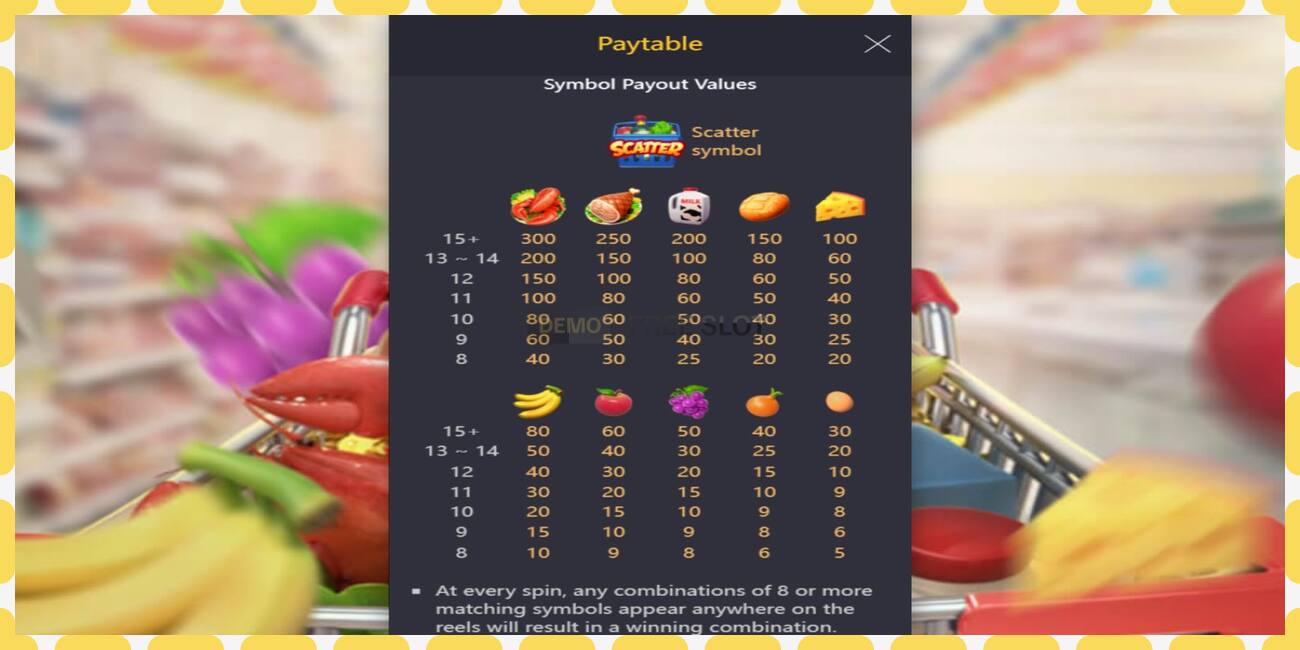 Demo slot Supermarket Spree free and without registration, picture - 1