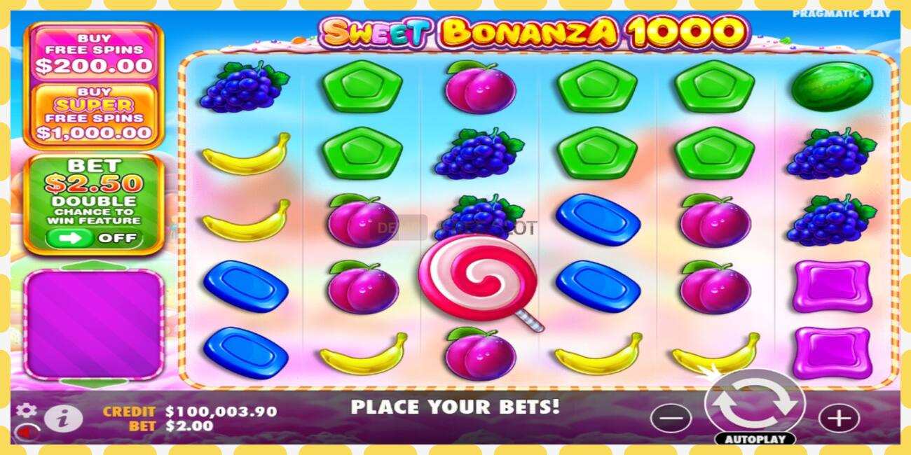 Demo slot Sweet Bonanza 1000 free and without registration, picture - 1