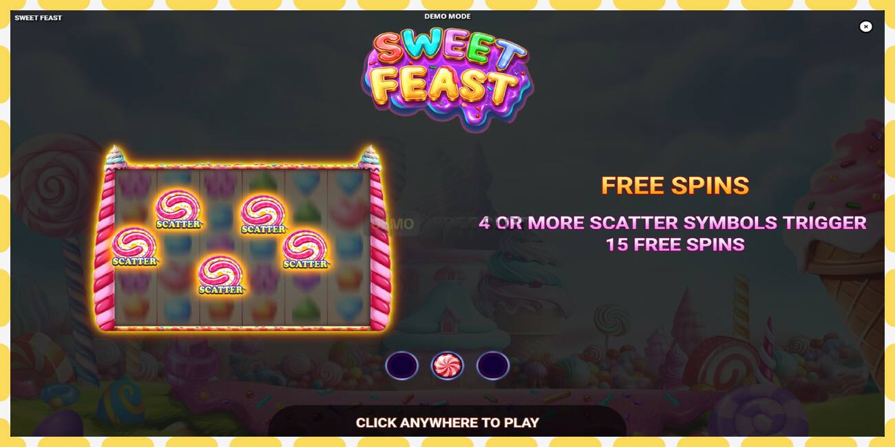 Ranura de demostración Sweet Feast gratis y sin registro, imagen - 1