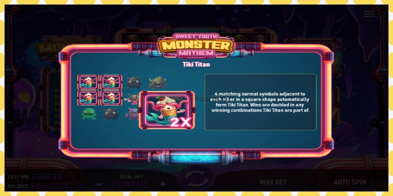 Demo slot Sweet Tooth Monster Mayhem free and without registration, picture - 1