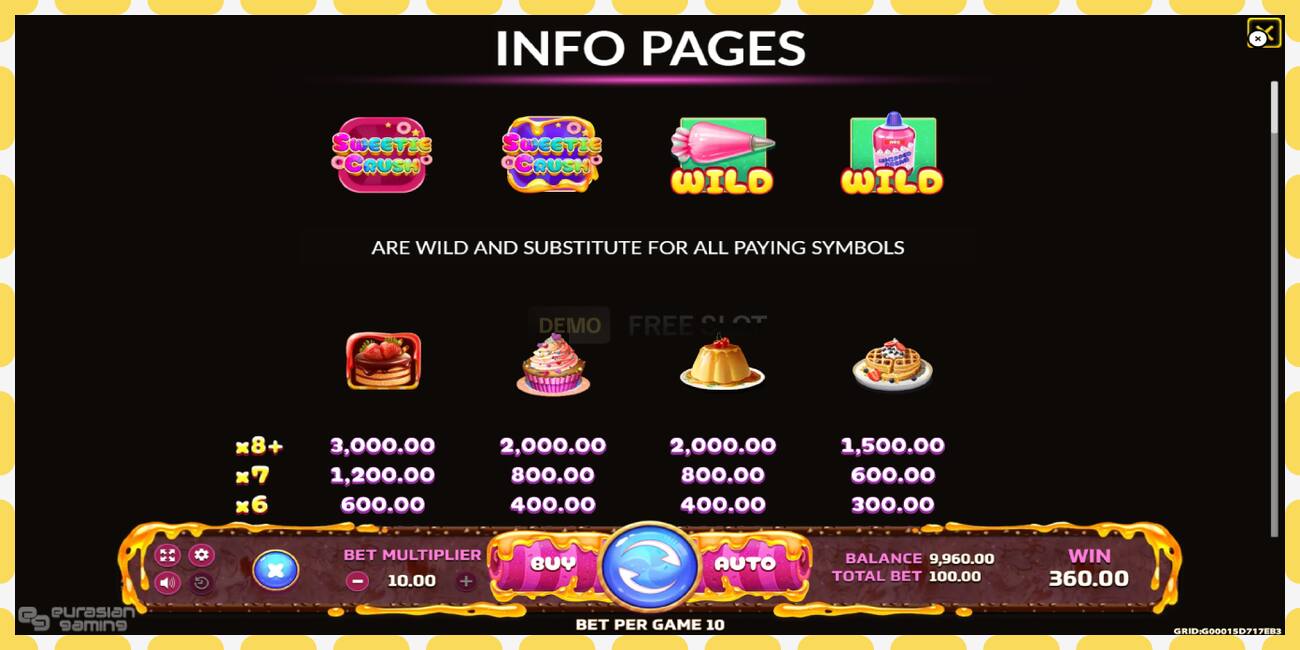 Demo slot Sweetie Crush free and without registration, picture - 1