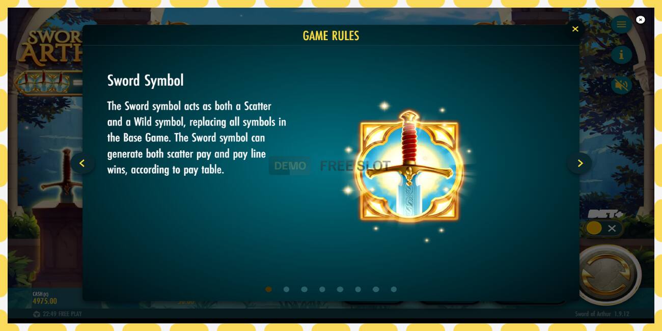 Slot demo Sword of Arthur percuma dan tanpa pendaftaran, gambar - 1