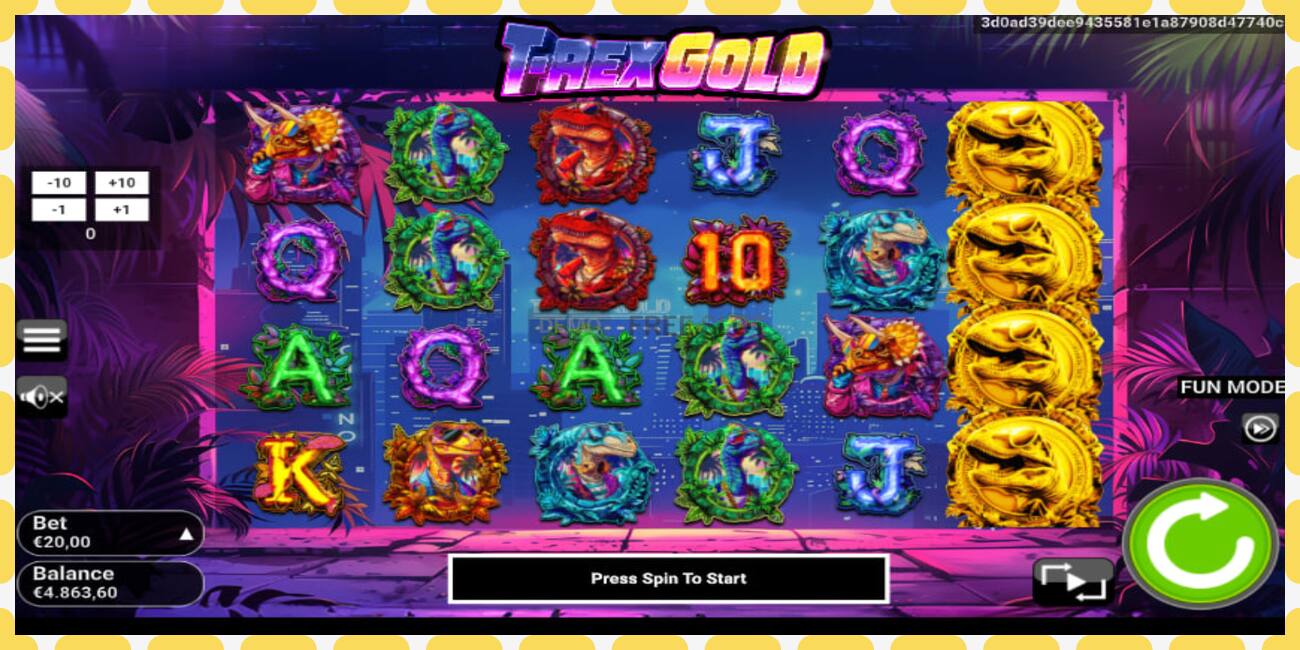 Demo slot T-Rex Gold free and without registration, picture - 1