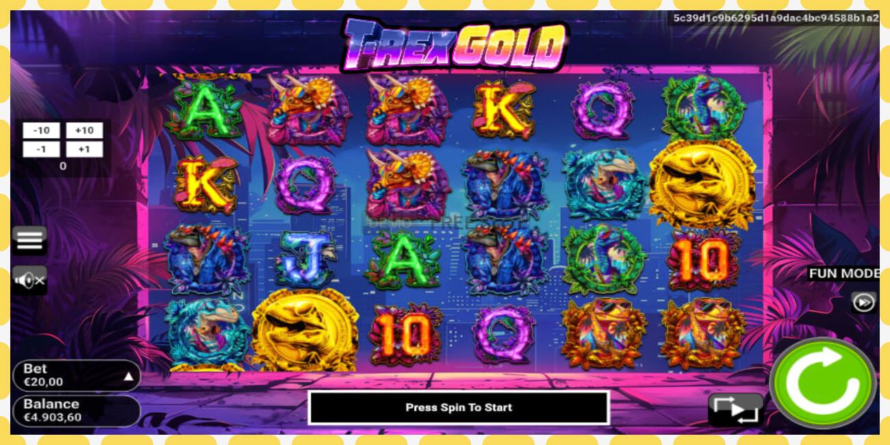 Demo slot T-Rex Gold free and without registration, picture - 1