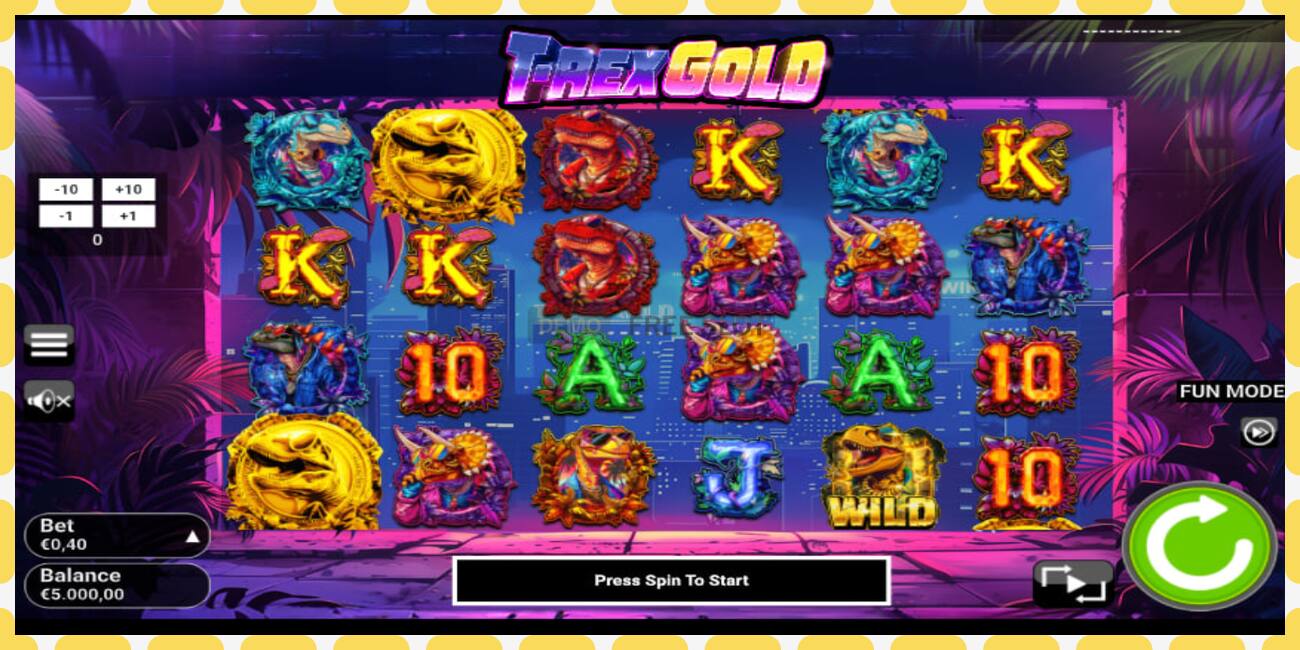 Demo slot T-Rex Gold free and without registration, picture - 1